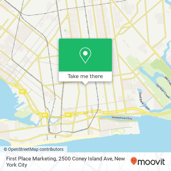 First Place Marketing, 2500 Coney Island Ave map