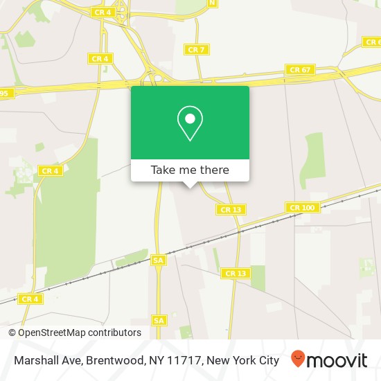 Marshall Ave, Brentwood, NY 11717 map