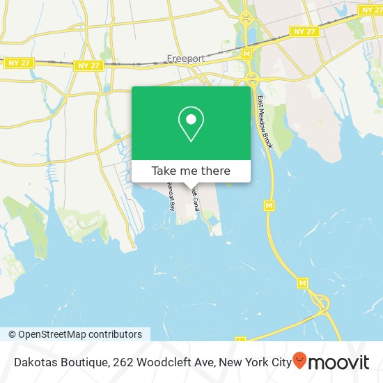 Mapa de Dakotas Boutique, 262 Woodcleft Ave