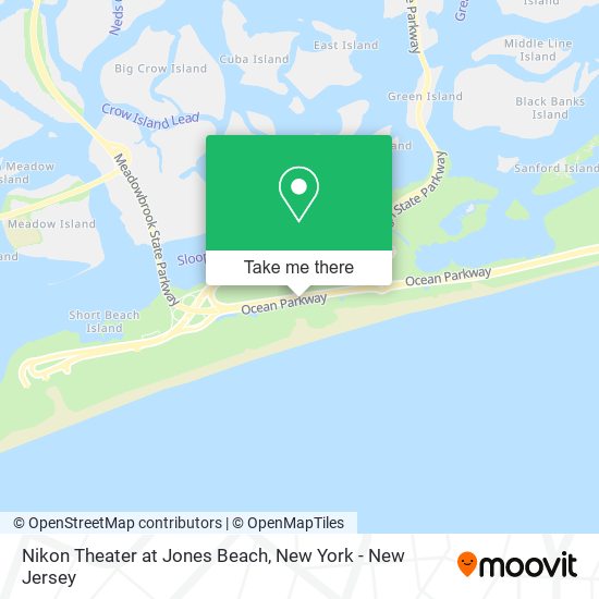 Nikon Theater at Jones Beach map