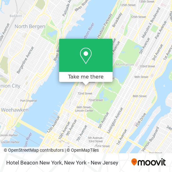 Mapa de Hotel Beacon New York