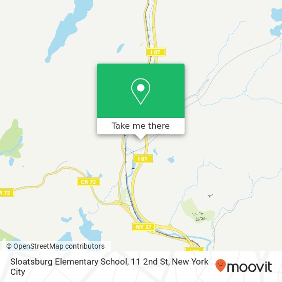 Sloatsburg Elementary School, 11 2nd St map