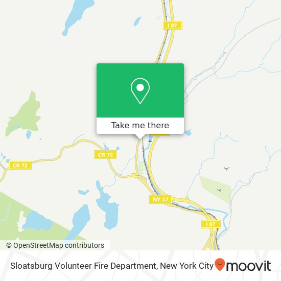 Mapa de Sloatsburg Volunteer Fire Department