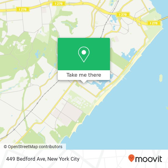 Mapa de 449 Bedford Ave, Staten Island, NY 10306