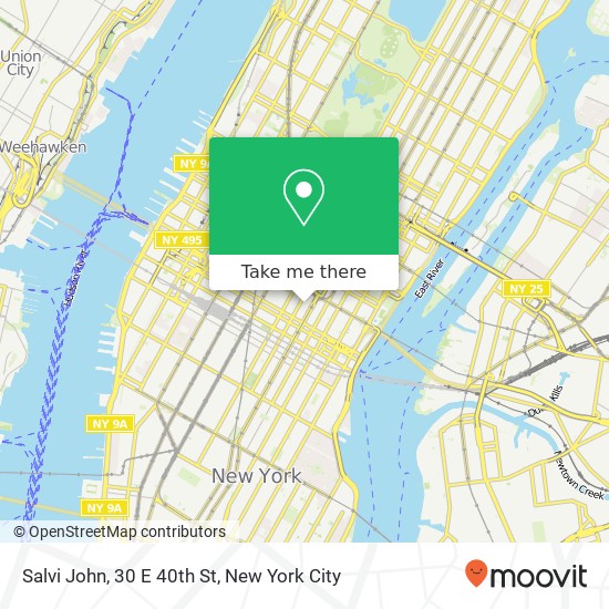 Salvi John, 30 E 40th St map