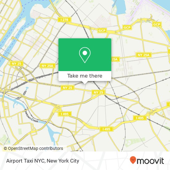 Mapa de Airport Taxi NYC