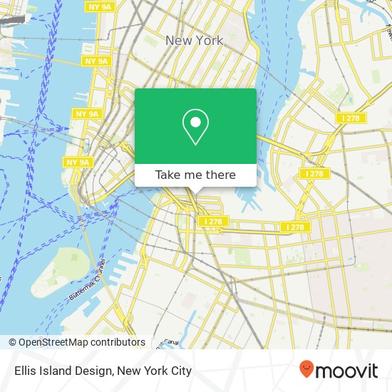 Ellis Island Design map