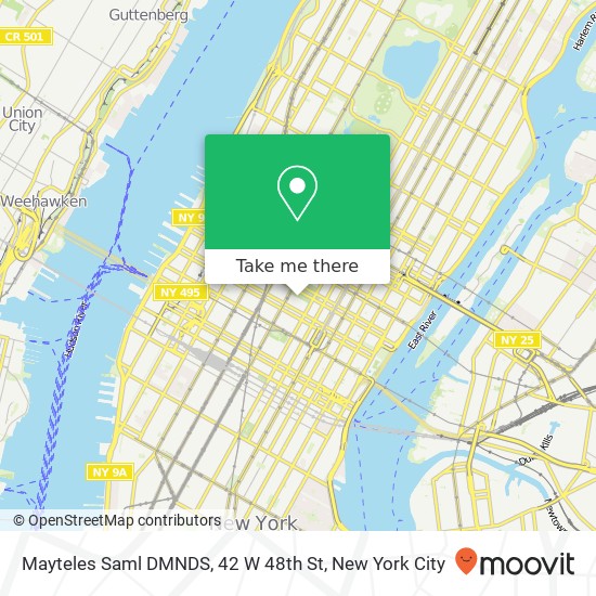 Mayteles Saml DMNDS, 42 W 48th St map