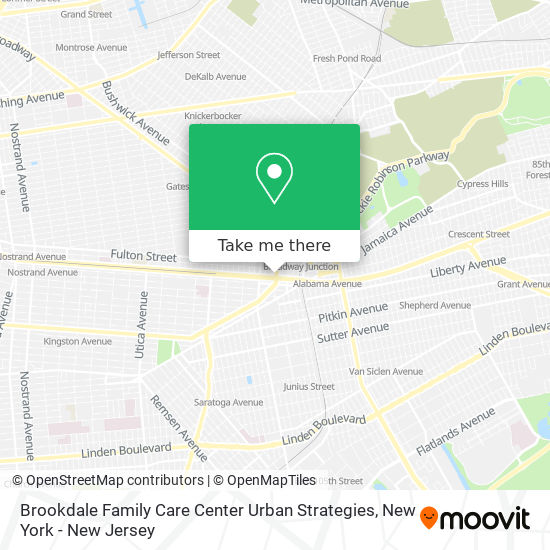 Mapa de Brookdale Family Care Center Urban Strategies