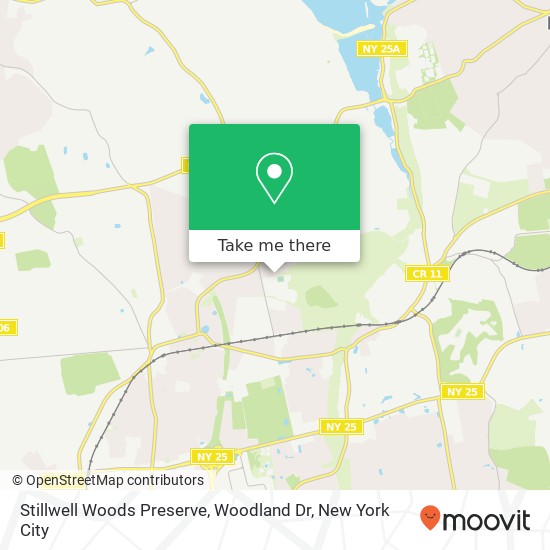 Mapa de Stillwell Woods Preserve, Woodland Dr