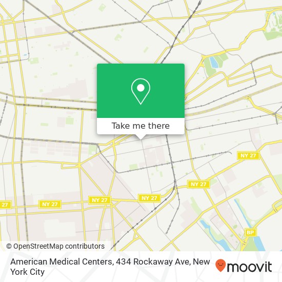 American Medical Centers, 434 Rockaway Ave map