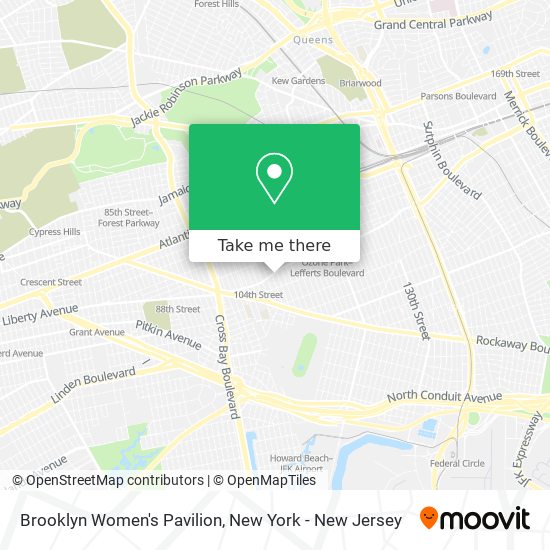 Brooklyn Women's Pavilion map