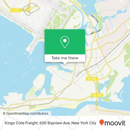 Mapa de Kings Cote Freight, 600 Bayview Ave