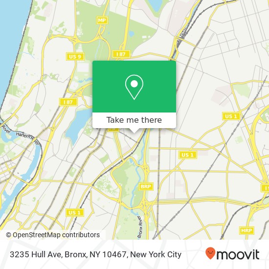 3235 Hull Ave, Bronx, NY 10467 map