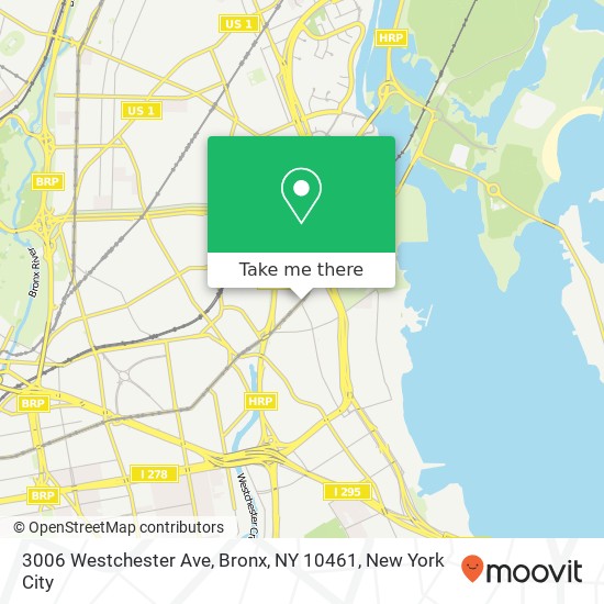 Mapa de 3006 Westchester Ave, Bronx, NY 10461