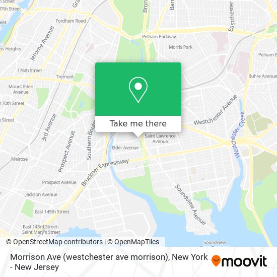 Morrison Ave (westchester ave morrison) map