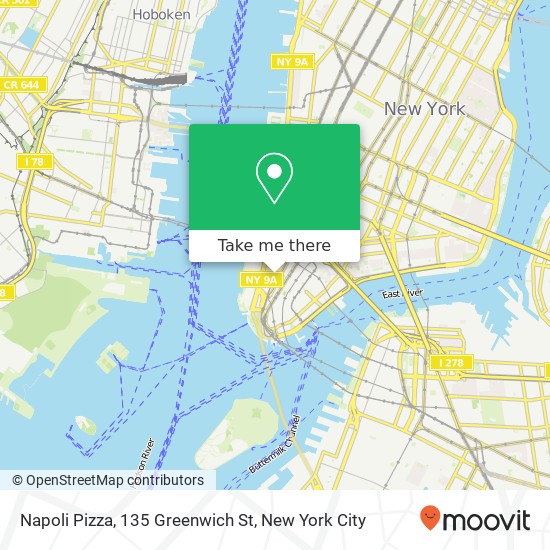 Napoli Pizza, 135 Greenwich St map