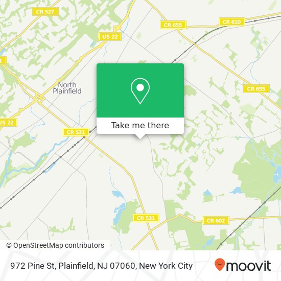 972 Pine St, Plainfield, NJ 07060 map