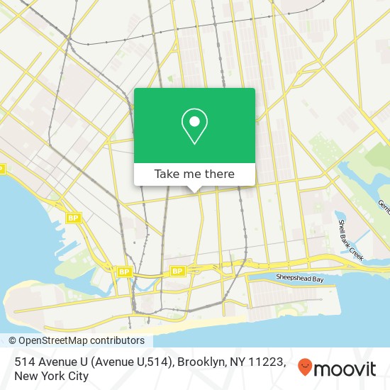 514 Avenue U (Avenue U,514), Brooklyn, NY 11223 map