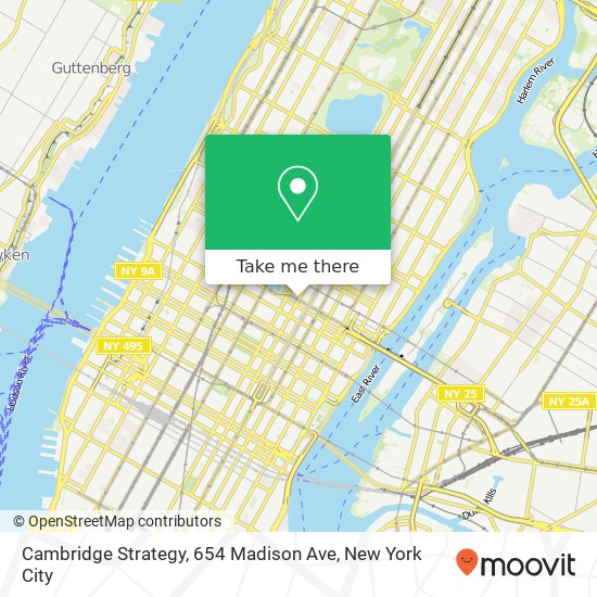 Mapa de Cambridge Strategy, 654 Madison Ave