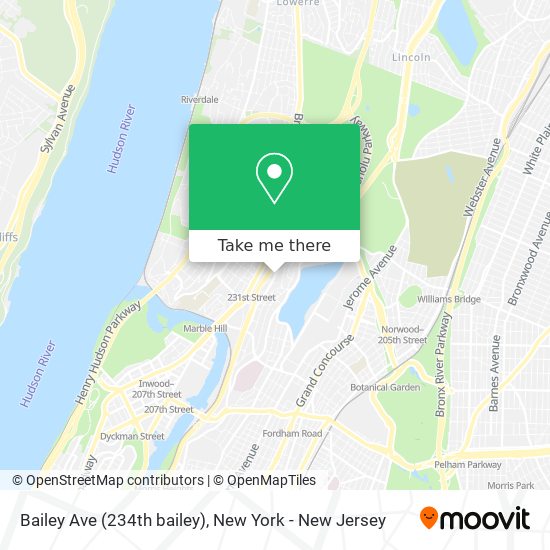 Bailey Ave (234th bailey) map
