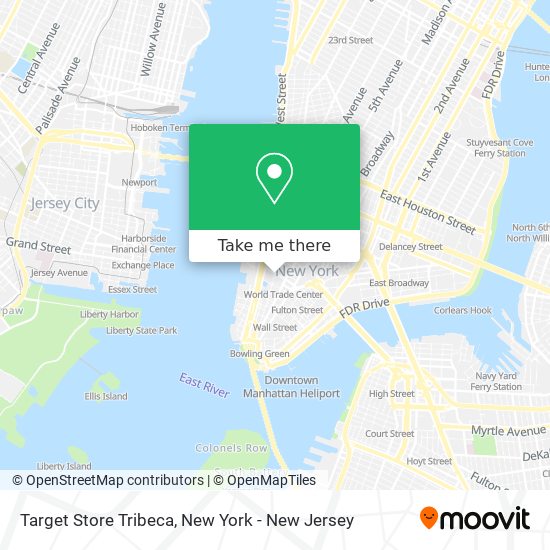 Target Store Tribeca map