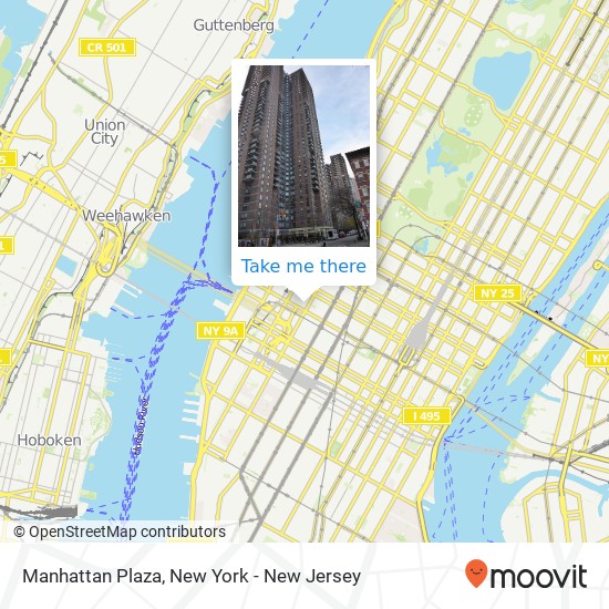 Mapa de Manhattan Plaza