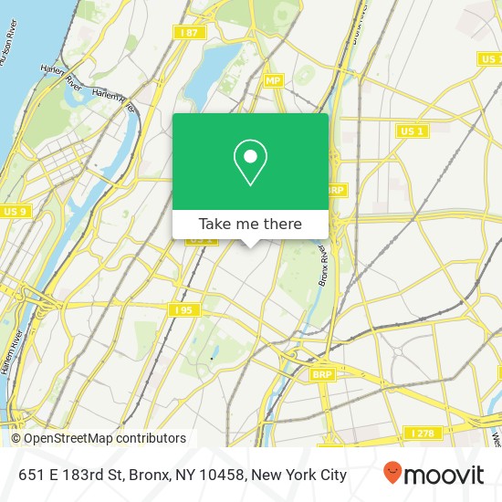 651 E 183rd St, Bronx, NY 10458 map