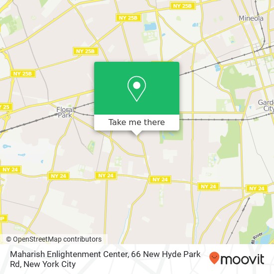 Maharish Enlightenment Center, 66 New Hyde Park Rd map