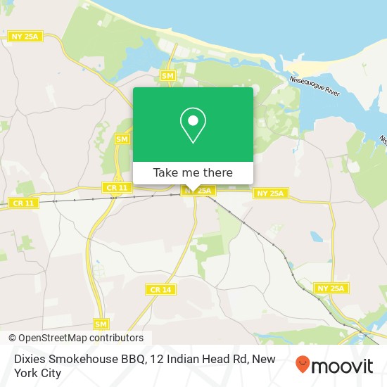 Dixies Smokehouse BBQ, 12 Indian Head Rd map