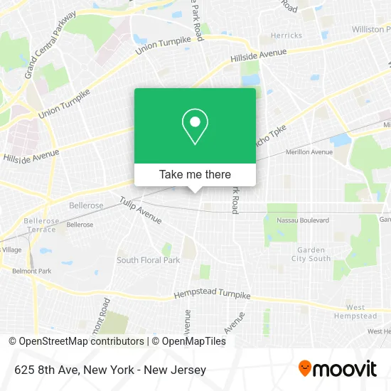 625 8th Ave map