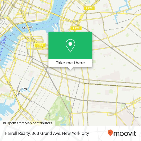 Mapa de Farrell Realty, 363 Grand Ave