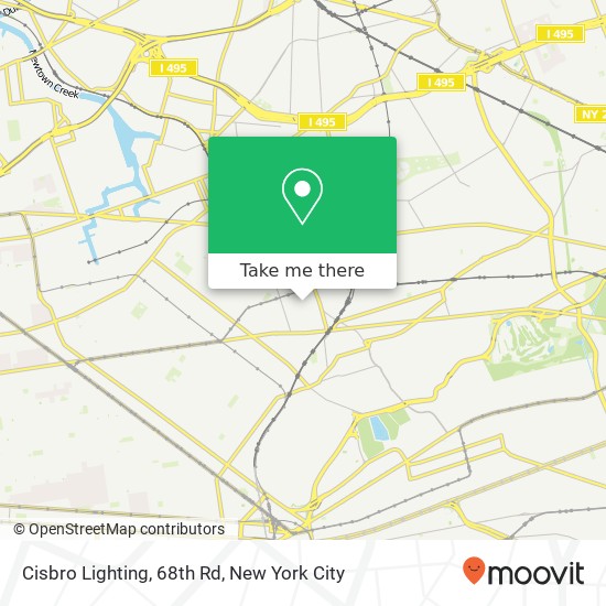 Cisbro Lighting, 68th Rd map