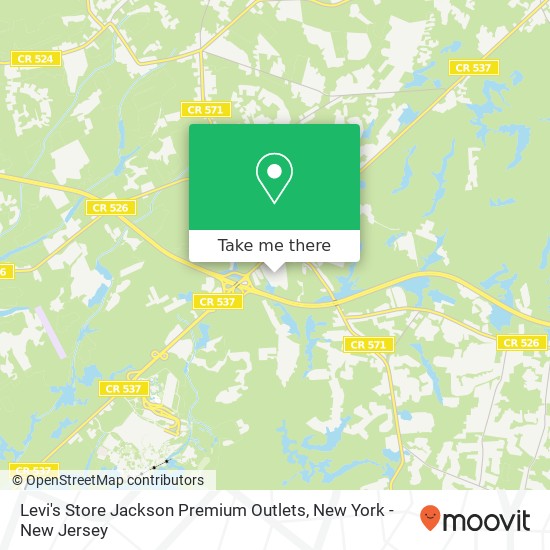 How to get to Levi's Store Jackson Premium Outlets, 537 Monmouth Rd in New  York - New Jersey by Bus?