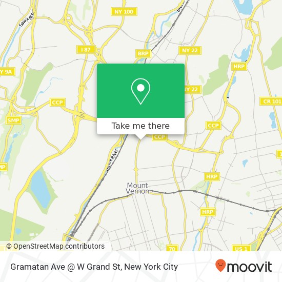 Gramatan Ave @ W Grand St map