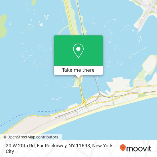 Mapa de 20 W 20th Rd, Far Rockaway, NY 11693