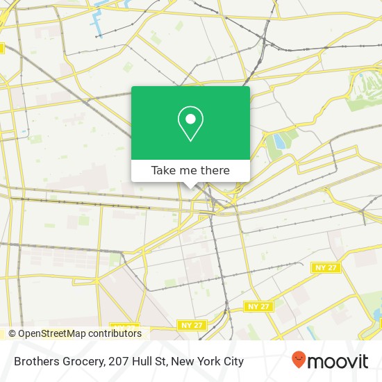 Mapa de Brothers Grocery, 207 Hull St