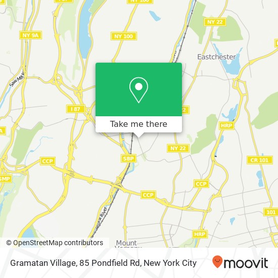 Mapa de Gramatan Village, 85 Pondfield Rd