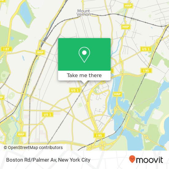 Boston Rd/Palmer Av map