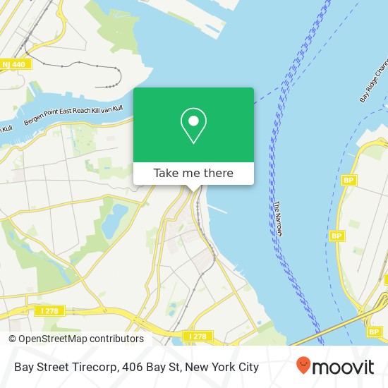 Mapa de Bay Street Tirecorp, 406 Bay St