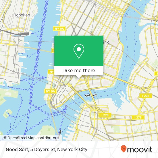 Good Sort, 5 Doyers St map