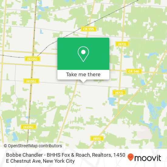 Bobbe Chandler - BHHS Fox & Roach, Realtors, 1450 E Chestnut Ave map