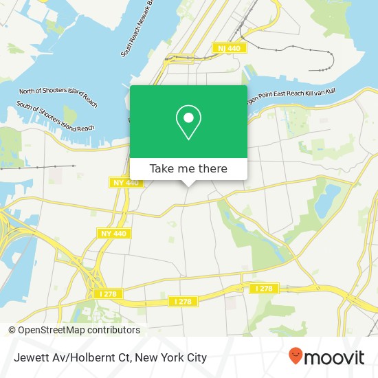 Mapa de Jewett Av/Holbernt Ct