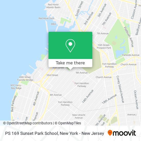 Mapa de PS 169 Sunset Park School