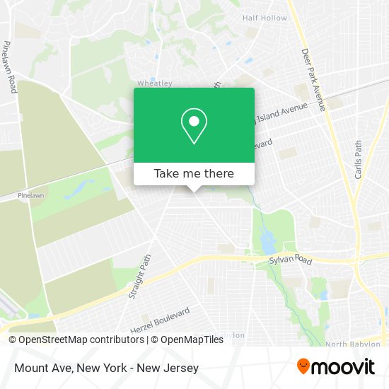 Mount Ave map