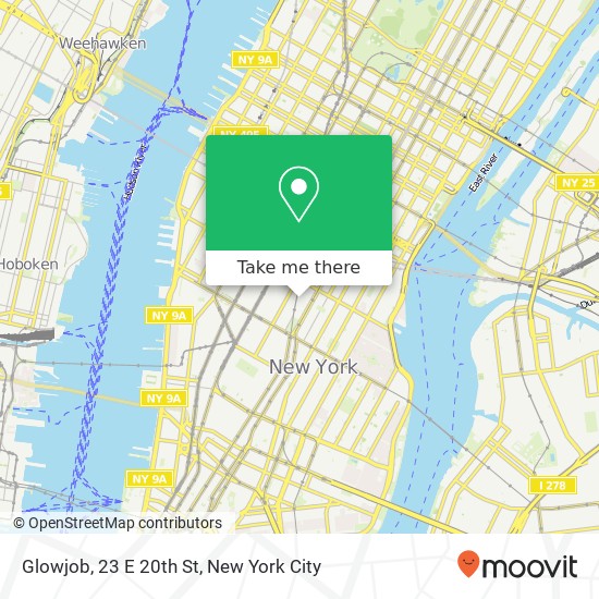 Mapa de Glowjob, 23 E 20th St