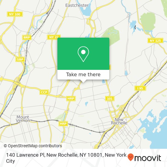 140 Lawrence Pl, New Rochelle, NY 10801 map