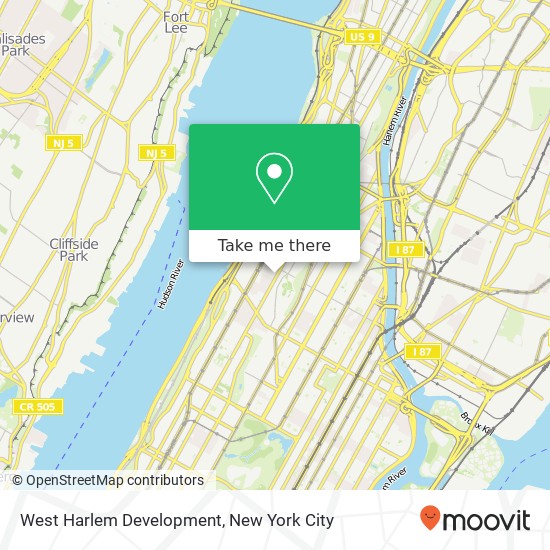 Mapa de West Harlem Development