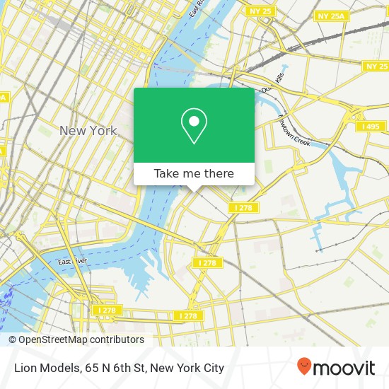 Mapa de Lion Models, 65 N 6th St