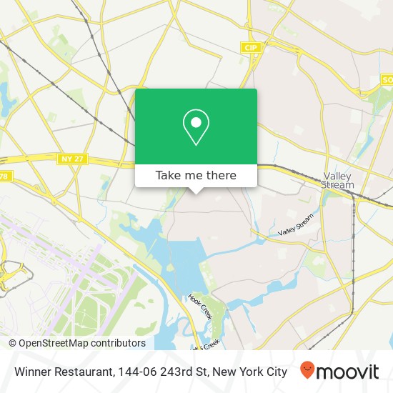 Winner Restaurant, 144-06 243rd St map